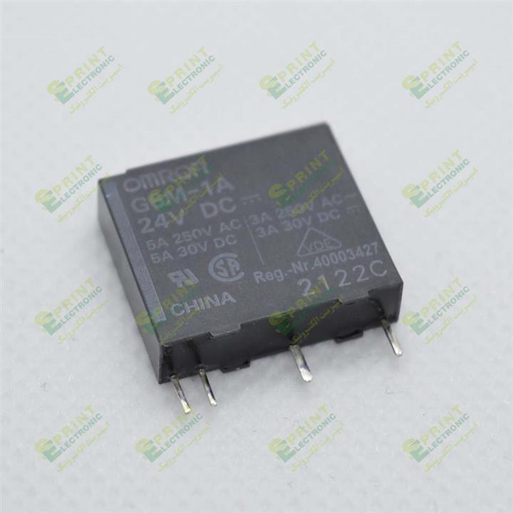 رله 24 ولت پی ال سی 4 پایه 5 آمپر Omron G6M-1A-24VDC